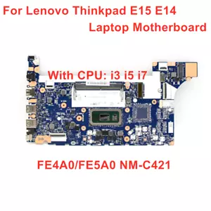 Casi nuevo-c421 para placa base Lenovo Thinkpad E14 E15 CPU: i3 i5 i7 10a generación - Imagen 1 de 11