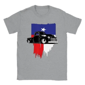 Texas Chevy Pickup Classic Truck - Unisex Crewneck T-shirt - Picture 1 of 8
