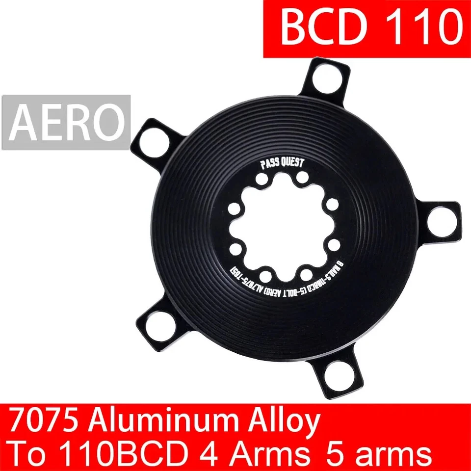 Adapter Spider 110 Bcd Converter Chainring Road Bike 4/5 Bolt Cranks Sprockets - Image 1 of 4