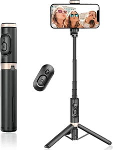 30 inch Selfie Stick Tripod Detachable Wireless Remote, Extendable Tripod Stand - Picture 1 of 9