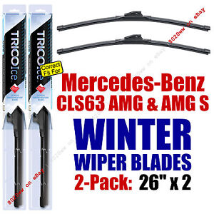 WINTER Wipers 2pk Premium Grade fit 2007-2011 Mercedes-Benz CLS63 AMG - 35260x2