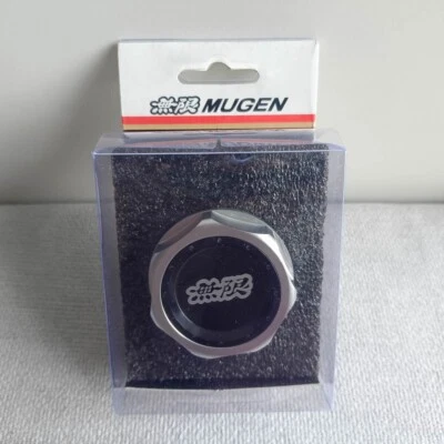 Tampa de enchimento de óleo de motor preta MUGEN V2 HONDA CIVIC ACURA RSX K20A VTEC ACCORD CR-V - Imagem 1 de 4