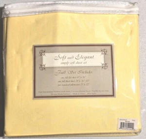 Soft & Elegant Simply Soft Sheet Set, Yellow, Full Size Bed Divatex Home Fashion - Picture 1 of 5