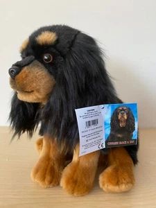 King Charles Spaniel 12" TOY DOG, Ruby, Blenheim, Tricolour, Black & Tan - Picture 1 of 127