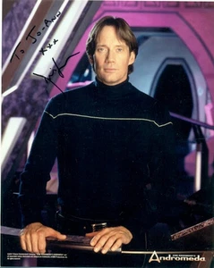 FOTO OFICIAL AUTÓGRAFO EN COLOR - KEVIN SORBO - ANDRÓMEDA - HÉRCULES - XENA - Imagen 1 de 3