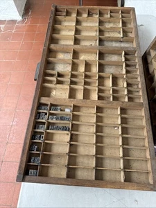 Bandeja de impresora original Stephenson Blake & Co madera y latón. Letterpress - Imagen 1 de 9