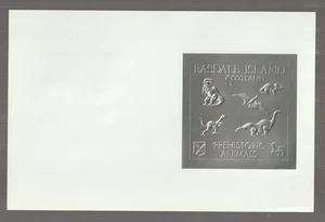 Easdale Island Silver foil Large Sheet Dinasaurs - Picture 1 of 1