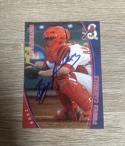 Bryan Anderson 2008 Grandstand Springfield Cardinals Signed Auto Set Card - Picture 1 of 1