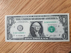 2013 B RARE DUPLICATE FORT WORTH $1 STAR NOTE UNC/GEM B06300520* 2 OF 3 Cons SER - Picture 1 of 4