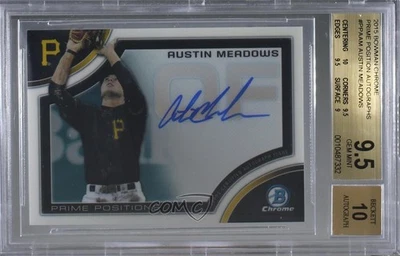 2015 Bowman Chrome Prime Position Austin Meadows #PPA-AM BGS 9.5 GEM MINT Auto - Image 1 of 2