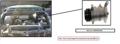 COMPRESOR DE AIRE ACONDICIONADO TOYOTA TUNDRA 2010-2017 Foto 1 de 4