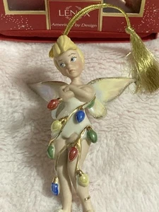 Lenox Tinker Bell Ornament ALL WRAPPED UP Disney 2016 Annual Christmas NIB - Picture 1 of 5