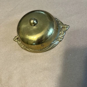 Vintage MECHANISCHE GEDREHTE TÜRKLINGEL viktorianischer Stil massives Messing (NUR GLOCKE) - Bild 1 von 7