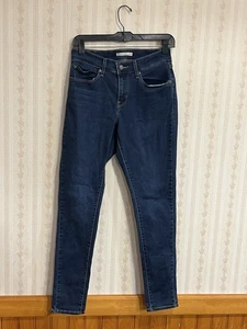 Pantalones de mezclilla ajustados Levi’s Curvy para mujer talla 29 lavado oscuro elásticos - Imagen 1 de 9