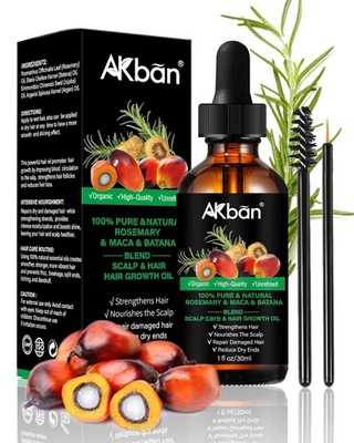 Batana Oil for Hair Growth, with Rosemary Oil Maca Argan Jojoba Oil, Promotes Ha - Image 1 of 4
