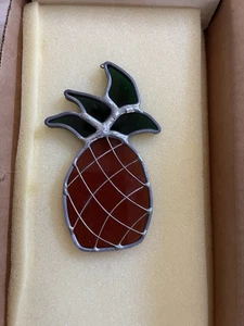 Vintage Tiffany Buntglas Collectors Society Sonnenfänger Ananas 🍍. - Bild 1 von 4