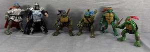 Lotto 6 action figure Teenage Mutant Ninja Turtles TMNT 2002 2003 2004 4” 5” - Foto 1 di 13