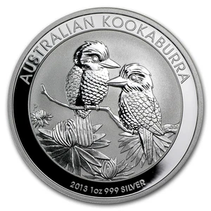 2013 Australia 1 oz Silver Kookaburra BU - Picture 1 of 2