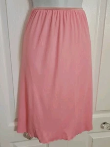 Lencería vintage Mistra rosa reversible de nailon sedoso medio deslizamiento - Imagen 1 de 6