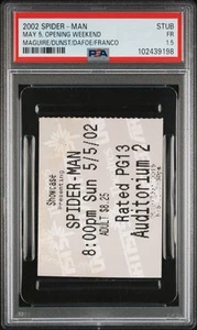 Spider-Man - 2002 USA Opening Weekend Movie Ticket Stub - Maguire - Graded PSA - Bild 1 von 4