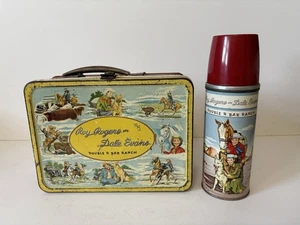 Vintage Roy Rogers 1955 Lunchbox And Thermos - Picture 1 of 11