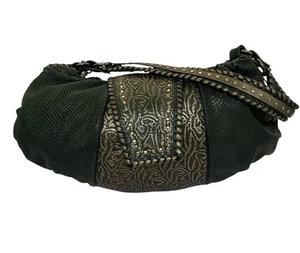 Donald J Pliner Leather Embossed Shoulder Bag - Picture 1 of 14