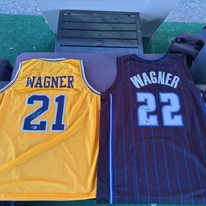 Franz Wagner Autographed Michigan & Magic XL Custom Jerseys-Beckett/PA Witnessed - Picture 1 of 11