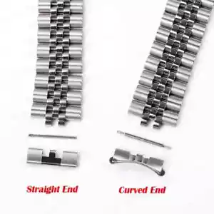 2pcs New Watch Bracelet Curved End Links for Seiko Skx009 Skx007 Jubilee Oyster - Picture 1 of 26