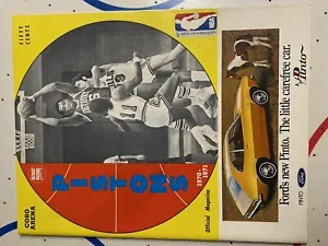 1970-71 Detroit Pistons Program Bob Lanier HOF Rookie Year! - Picture 1 of 3