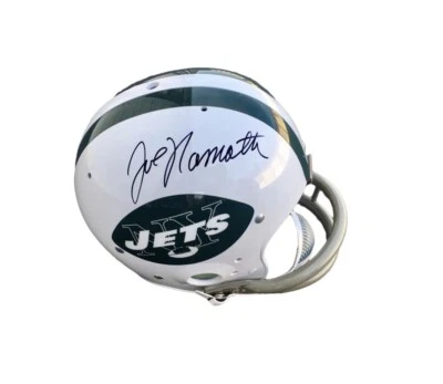 Joe Namath Signed New York Jets (2-Bar) RK Full Size Helmet JSA - Image 1 of 3