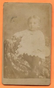CDV Cleveland, OH, Portrait of a Toddler, by Nock, circa 1870s Backstamp - Picture 1 of 3
