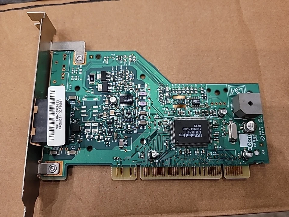 US Robotics 56K PCI Modem V.90 3CP5699A,  3COM - 2000 - Image 1 of 1
