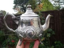 Moroccan Teapot ~ Silver Coloured ~ Tea for Two.