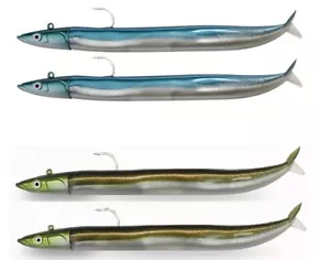 FIIISH CRAZY SAND ANGUILLA N. 2/N.3 COMBO TWIN PACK ESCA MARE CORPO MORBIDO BASSO COD - Foto 1 di 17
