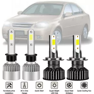 4pcs LED Headlight Bulbs High Low Beam Combo Light For Chevrolet Optra 2004-2010 - Foto 1 di 12