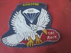 WWII US ARMY THE ROCK 503 RD  PARACHUTE INFANTRY REG  JACKET  PATCH(A)