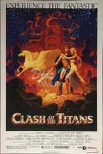 CLASH OF THE TITANS Original Movie Poster 1981 Hildebrandt Art - Near MInt