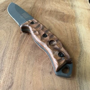 Royalcurl scales compatible with ESEE-5/6 knife Walnut / Made in the USA - Picture 1 of 5