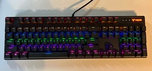 NEU RGB Rapoo V500PRO V500 Mechanische Gaming Tastatur schwarz US - Bild 1 von 5