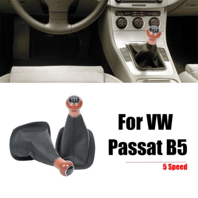 5 Speed Car Gear Shift Knob Gaiter Boot For Volkswagen Passat B5 1996-2005 - Image 1 of 4
