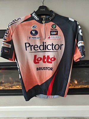 Camiseta de ciclismo, Predictor Lotto, Vermarcsport, equivalente Reino Unido talla grande  Foto 1 de 2