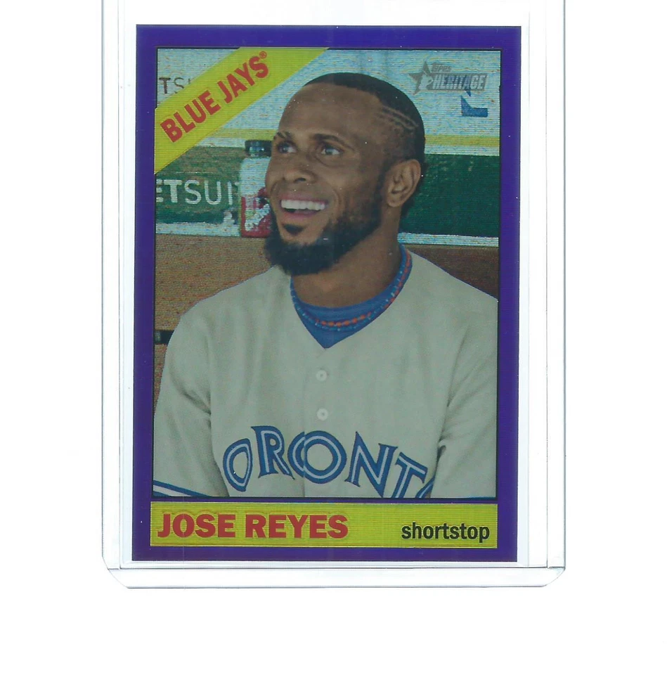 2015 TOPPS HERITAGE CHROME BASEBALL JOSE REYES PURPLE REFRACTOR #464 - Image 1 of 1