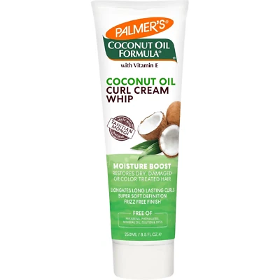 Crema batidora de rizos con fórmula de aceite de coco Palmer's Moisture Boost 8,5 oz. Foto 1 de 4