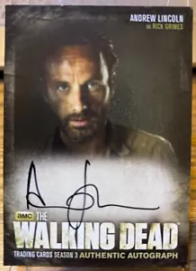 2014 Cryptozoic - The Walking Dead Season 3 Part 1 - Andrew Lincoln Autograph A1 - Picture 1 of 2