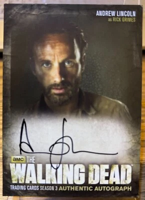 2014 Cryptozoic - The Walking Dead Season 3 Part 1 - Andrew Lincoln Autograph A1 - Image 1 of 2