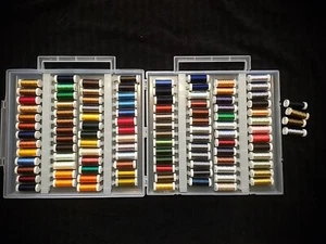 Sulky Embroidery thread of 108 assorted color, 104 Slim Line slot case. - Picture 1 of 3