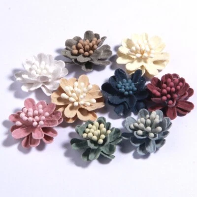 30Pcs 2.5CM Fabric Flowers For Baby Gilrs Headbands Chiffon Flower For Hair Clip - Image 1 of 4