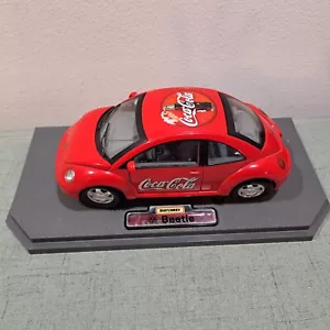 1999 Matchbox Coca-Cola Red Volkswagen Beetle Diecast 1:18. Loose Item - Picture 1 of 8