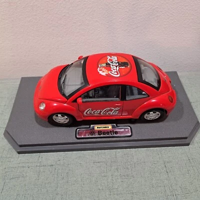 1999 Matchbox Coca-Cola Red Volkswagen Beetle Diecast 1:18. Loose Item - Image 1 of 4