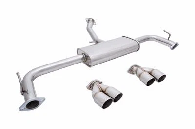 MEGAN RACING QUAD STAINLESS STEEL TIPS AXLE BACK EXHAUST FOR 15-UP LEXUS NX200t - Image 1 of 4